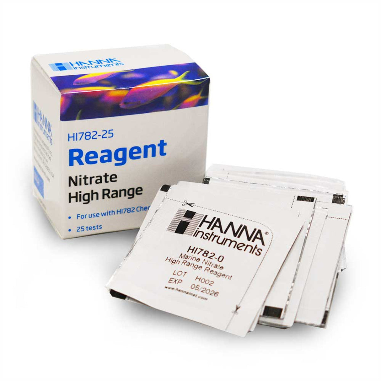 HI782-25 NO3補充包 Nitrate High Range Reagents (25 tests)